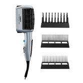 Conair 3-in-1 styling hair dryer attachments enable versatile looks.