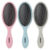 Conair detangling brush set 3-pack glitter silver glides through knots with ease.