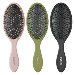 Conair Detangling Brush Set packaging highlights versatility and value.