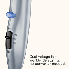 Conair detangling comb attachment eases brushing with gentle glide.