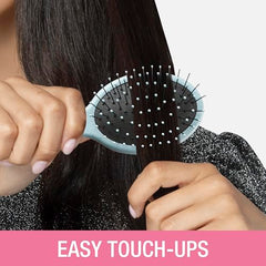 Conair Detangling Mini Brush, stress-free brushing for travel and on-the-go touch-ups.