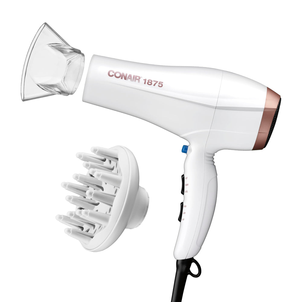 Conair Double Ceramic Hair Dryer diffuser attachment for enhanced curls and even drying.