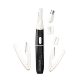 Conair GIRLBOMB all-in-one trimmer handle with interchangeable attachments for versatile grooming.