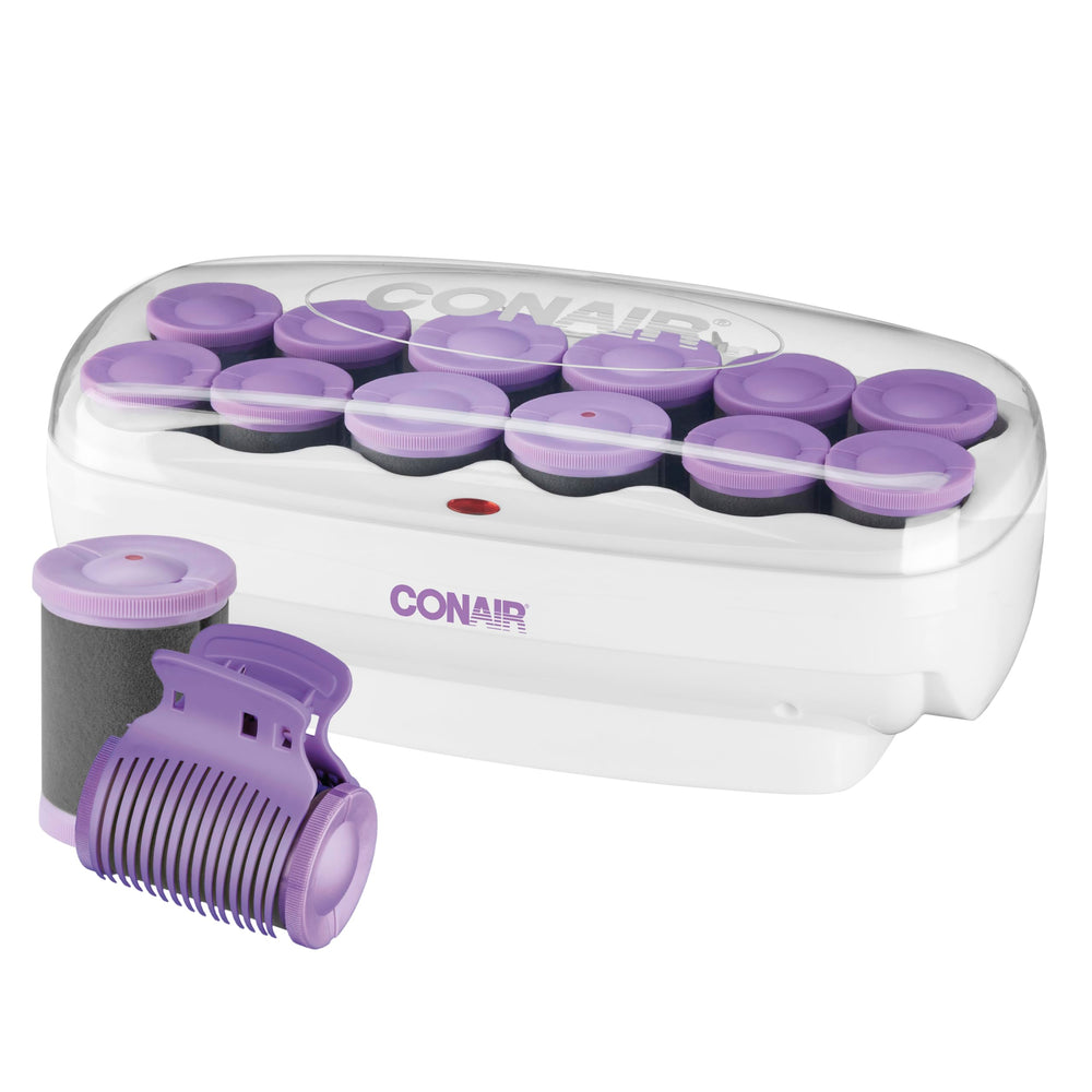 Conair hot rollers ceramic flocked set ready for easy styling