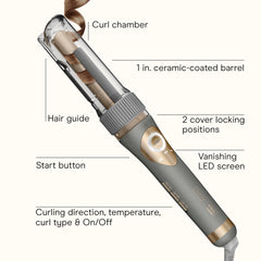 Conair INFINITI PRO Curl Secret three quarter inch barrel for versatile styling.