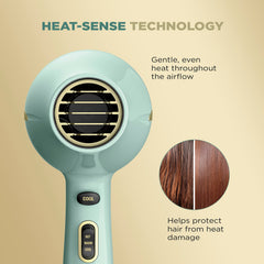 Conair InfinitiPRO Dryer with diffuser attached for curl-friendly styling and frizz reduction.