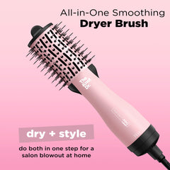 Conair Knot Dr. oval brush damp-hair styling in action for smooth detangling.
