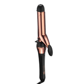 Conair INFINITIPRO Rose Gold Titanium curling iron with 1-1/4 inch barrel for smooth, long-lasting curls.