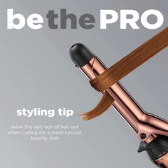 Conair INFINITIPRO Rose Gold Titanium 1-Inch Curler with Cool Tip safety features