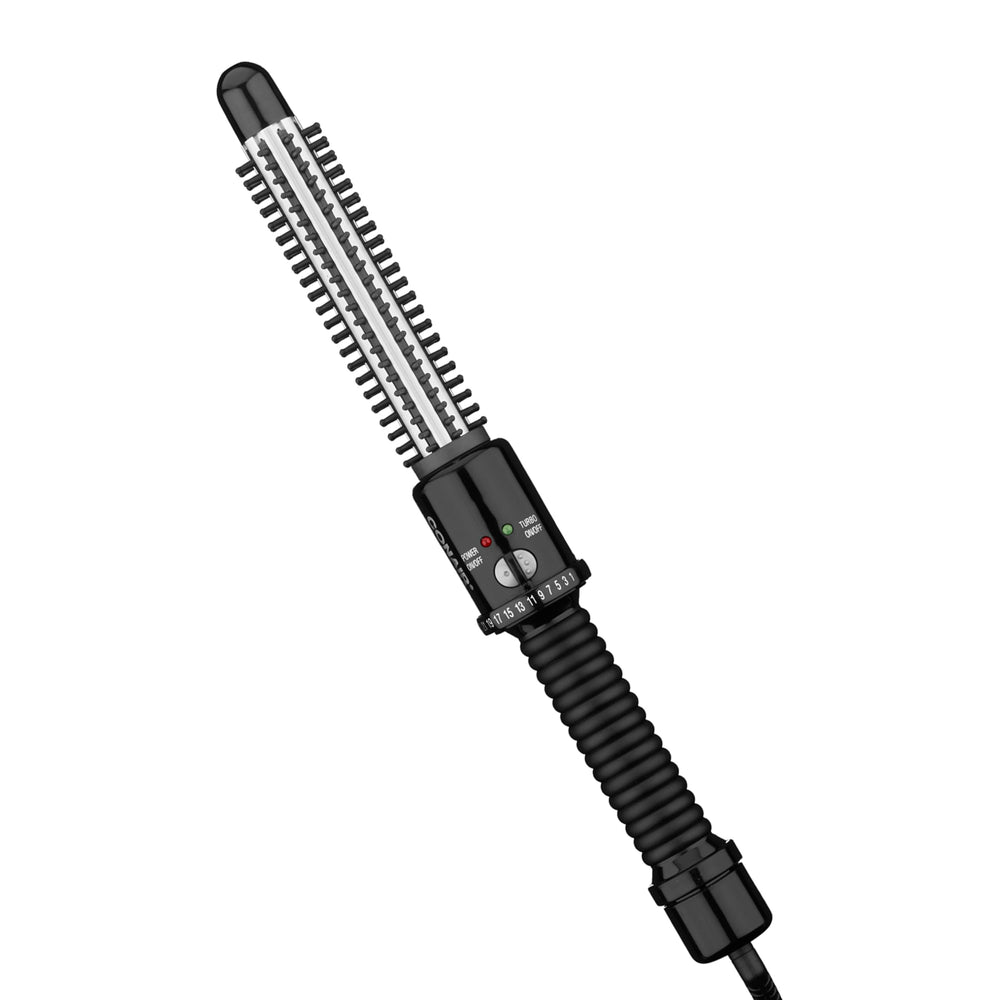 Conair Instant Heat Curling Iron Brush handle view for easy grip