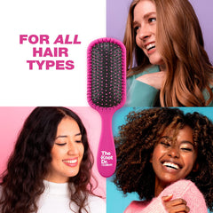 Conair Knot Dr. brush heat-resistant design supports blow-drying sessions