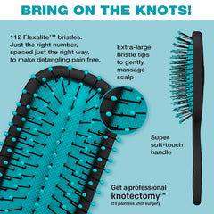 Conair Knot Dr. Pro Mini Detangler irregular shape eases detangling with gentle grip