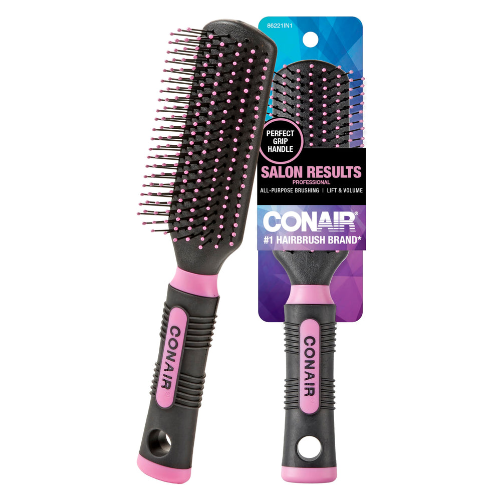 Conair Salon Results Hairbrush with nylon bristles for gentle detangling