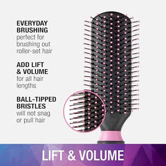 Conair Salon Results Hairbrush soft-touch handle for comfortable styling