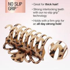 Conair Scünci clip garra con dientes suaves, ideal para fijar mechones sin daño