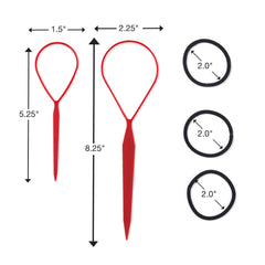 Conair Topsy Tail, ligas sin daño incluidas para coletas seguras