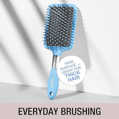 Conair Velvet Touch paddle brush cushion base eases detangling