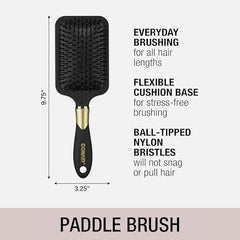 Conair Velvet Touch Mid-Size Cushion Brush on the go with soft touch finish