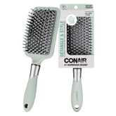 Conair Velvet Touch Paddle Brush with soft-handle for comfortable detangling.