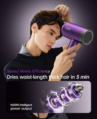 CONFU hair dryer concentrator nozzle provides precise styling for straight hair.