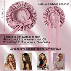 Confvrter satin bonnet lightweight fabric ideal for comfortable sleep.