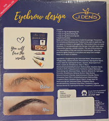 Cejas definidas y levantadas con J. Denis gracias a una aplicación fácil.
