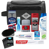 Convenience Kits International men's premium 15-piece kit in a black Nomad bag for travel convenience.