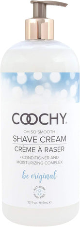 Coochy Intimate Shaving Cream bottle for smooth, irritation-free shaving.