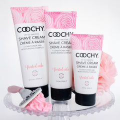 Coochy Shave Cream demonstrates hair-softening action for easier shave