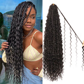 CooCooJoo Goddess Boho Box Braids 24 inch full-head look with lightweight comfort