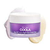 COOLA day eye cream with SPF 30 protects skin during daylight and reduces visible dark circles.
