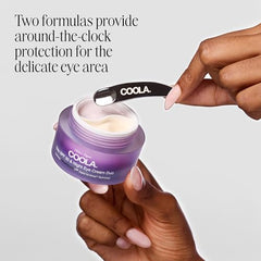 COOLA night eye cream with resveratrol nourishes and revives stressed skin overnight.
