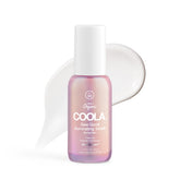 COOLA Organic Dew Good bottle closeup showing radiant hydration and glow