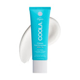 COOLA Organic Face Sunscreen SPF 50 bottle shown for lightweight sun protection.