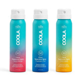 COOLA Organic sunscreen SPF 50 spray bottle for daily outdoor protection.