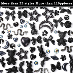 COOSLIM butterfly 3D nail charm enhances shimmering nail art with graceful wings.