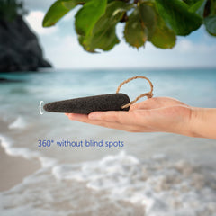 CopesFuda cone shape pumice stone reaches hard to reach areas for exfoliation