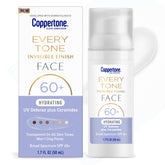 Coppertone Every Tone bottle-pump shows convenient application for all skin tones