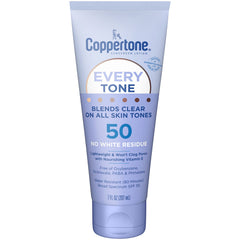 Coppertone Every Tone: protector solar ligero, sin residuo blanco para todos los tonos