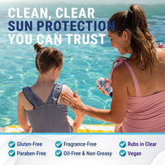Coral Isles Sunscreen pump dispense demonstrates easy, quick application on the go.