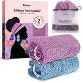 CORATED Esponja de red africana con nudos - exfoliación profunda para la piel
