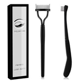 Corconess eyelash comb set with cap for clean, travel-ready lash grooming.