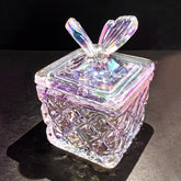 CORFULRA dappen dish for monomer-liquid with lid; rainbow glass adds stylish, easy-access mixing