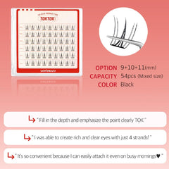 CORINGCO Toktok Hara Light Wink lashes create awake, flirty eyes with quick application.