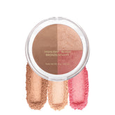Corlo Paleta 3 en 1 con bronce, iluminador y colorete acabado satinado para look natural