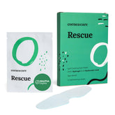 CorneaCare Rescue pack open showing mask ready for cooling use