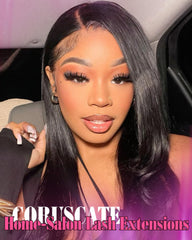 CORUSCATE D curl lash clusters maintain lift in humidity and long wear.