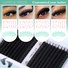 CORUSCATE German-fiber lash clusters for structured volume.