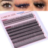 CORUSCATE lash clusters spikes 12-22mm for dramatic manga-inspired eye definition.