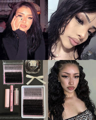 CORUSCATE manga spike lashes 15-17-19mm for versatile daytime to evening looks.
